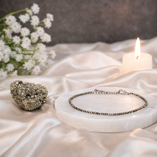 Laxmi Pyrite Anklet