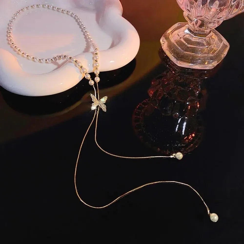 Butterfly Necklace - Adjustable Chain - Diaz Jewels