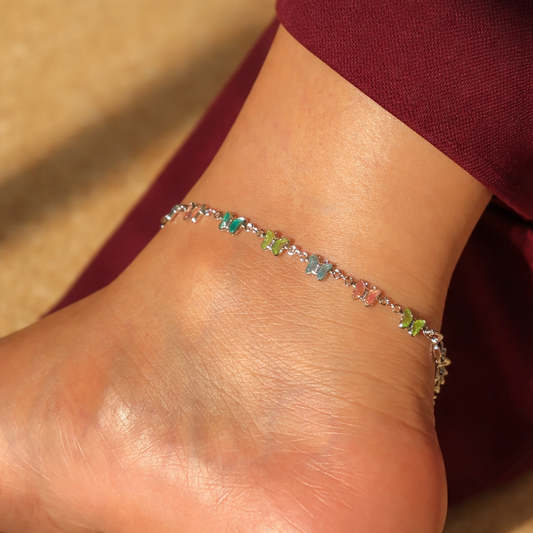 Radiant Butterfly Anklet