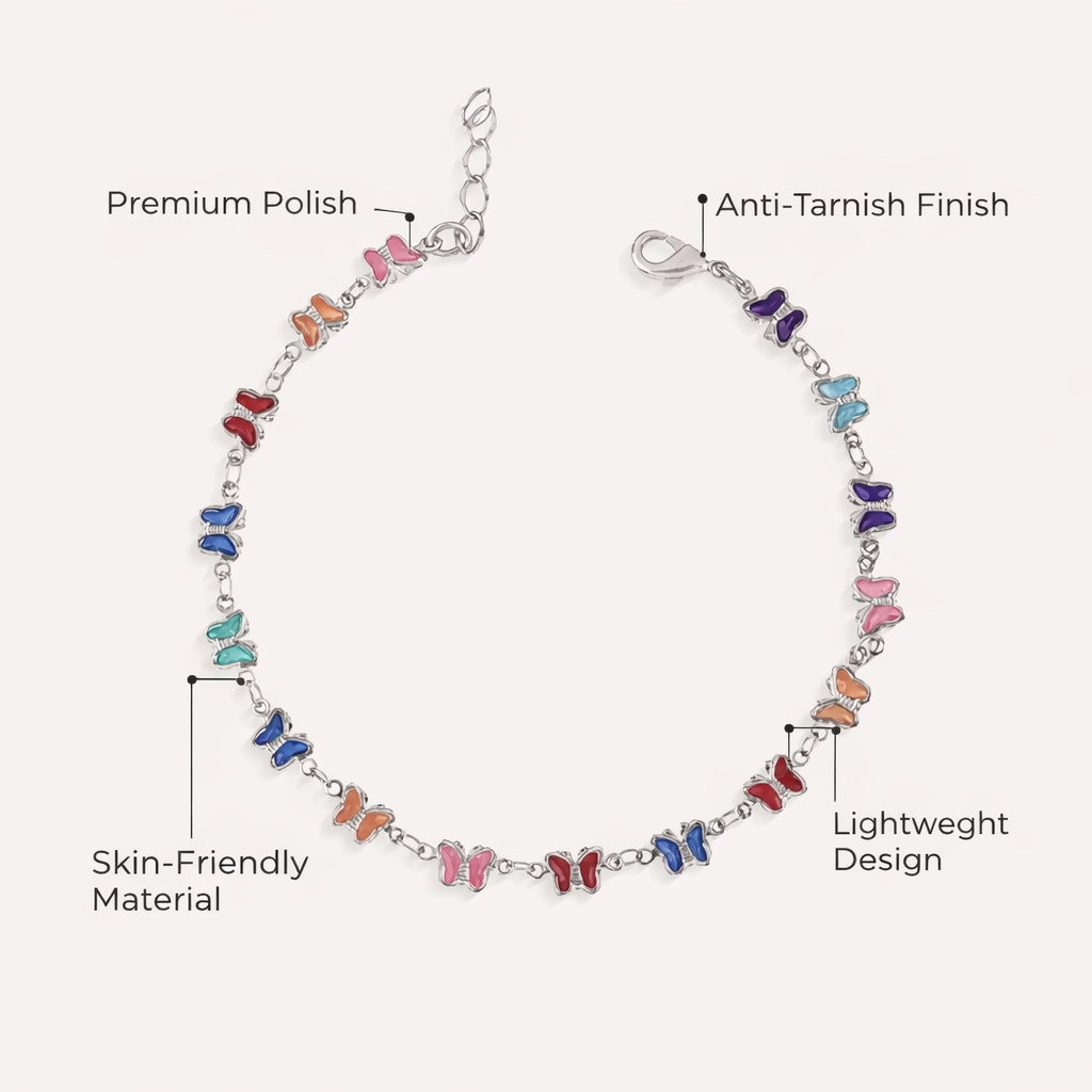 Radiant Butterfly Anklet
