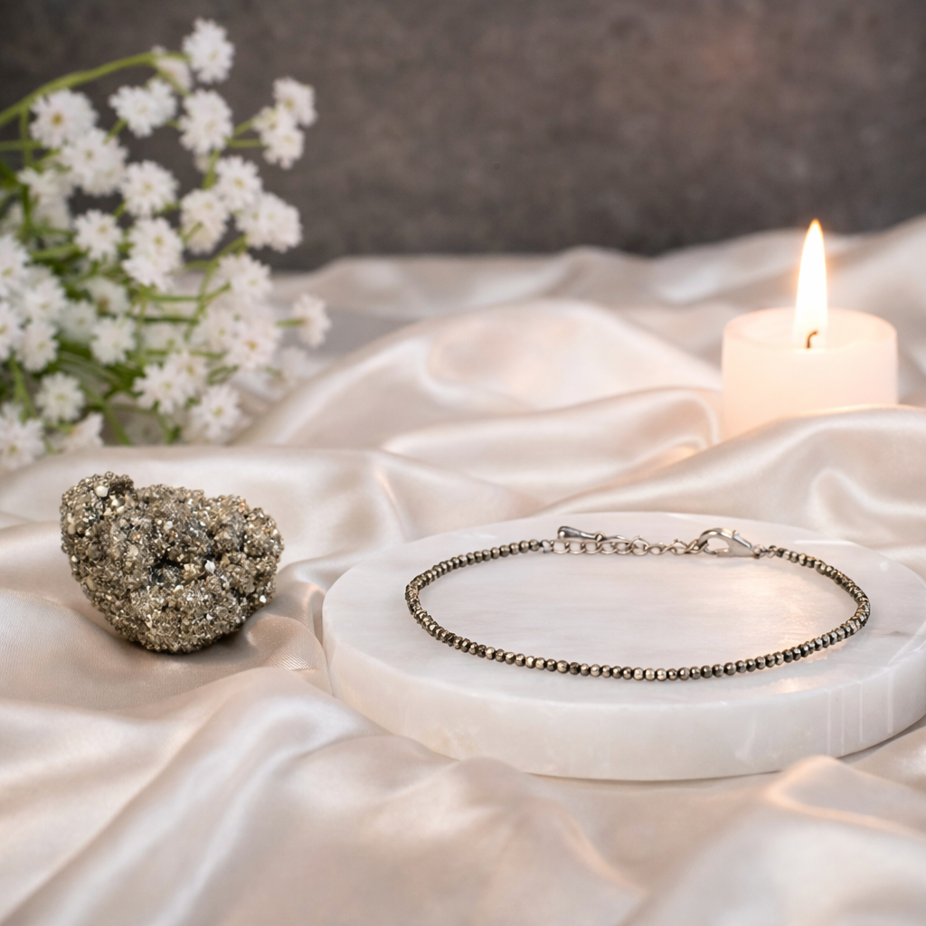 Laxmi Pyrite Anklet