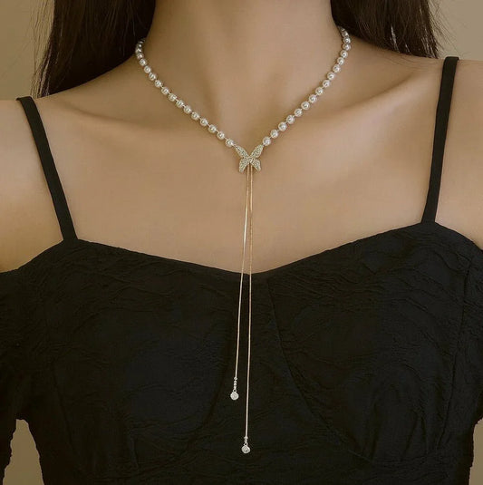 Butterfly Necklace - Adjustable Chain - Diaz Jewels