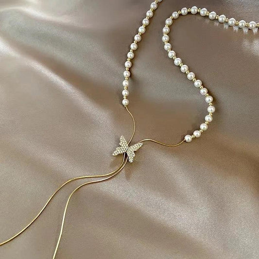 Butterfly Necklace - Adjustable Chain - Diaz Jewels